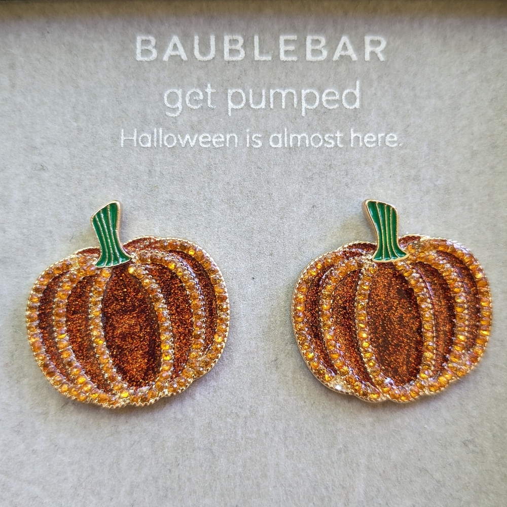BaubleBar Pumpkin "Get Pumped" Halloween Earrings